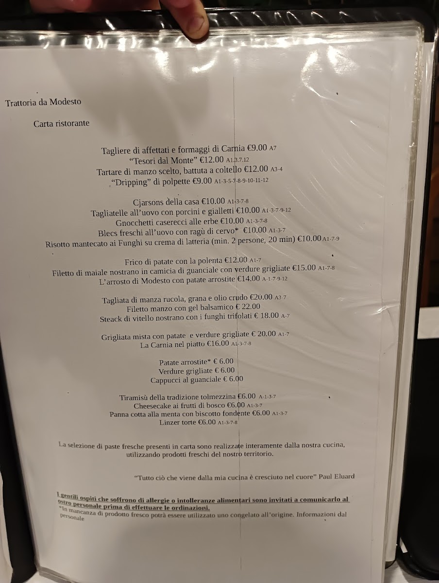 Menu Trattoria Da Modesto-3
