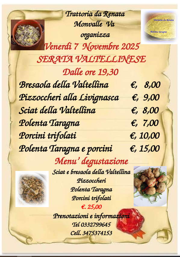 Menu Trattoria Da Renata-1