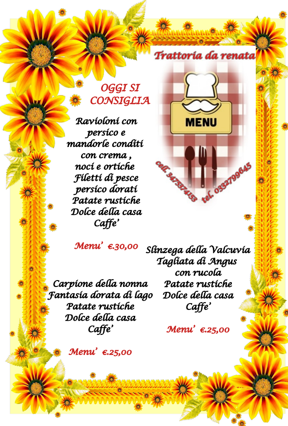 Menu Trattoria Da Renata-4
