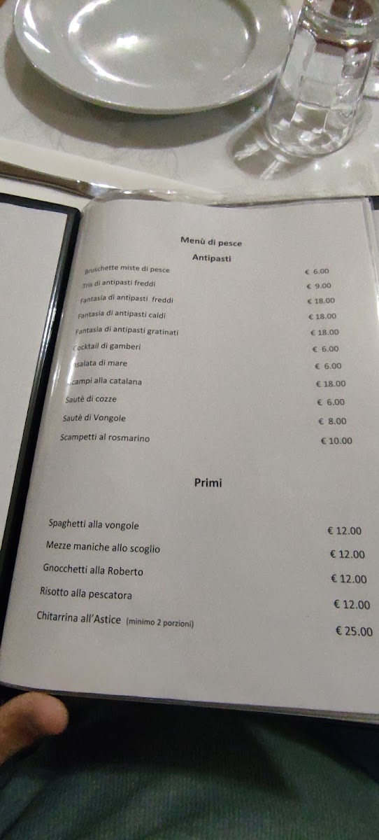 Menu Trattoria Da Roberto 'specialità Pesce'-1