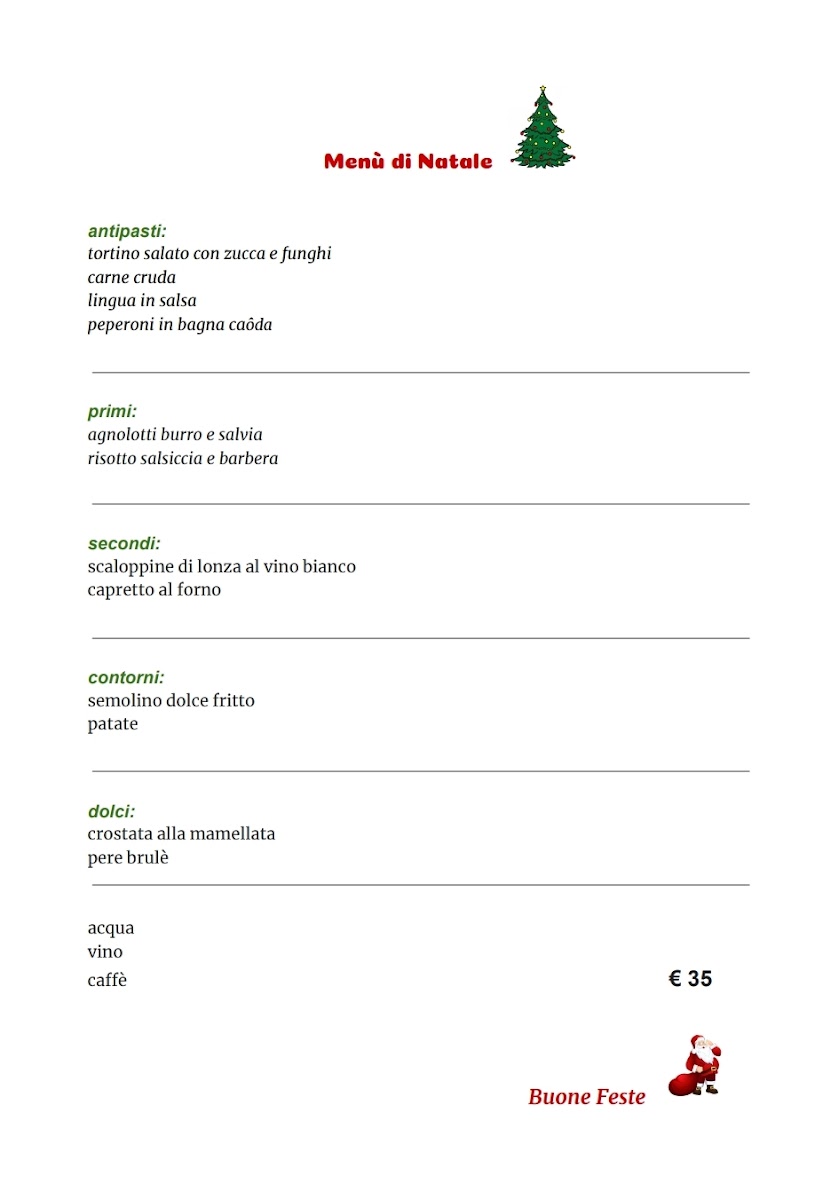 Menu Trattoria Degli Amici-1