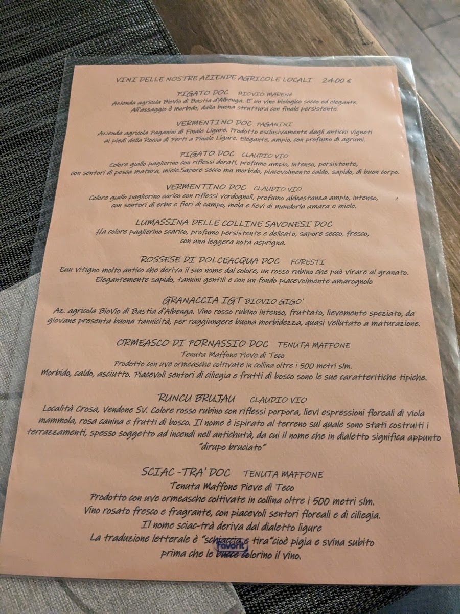 Menu Trattoria Dei Caruggi-1