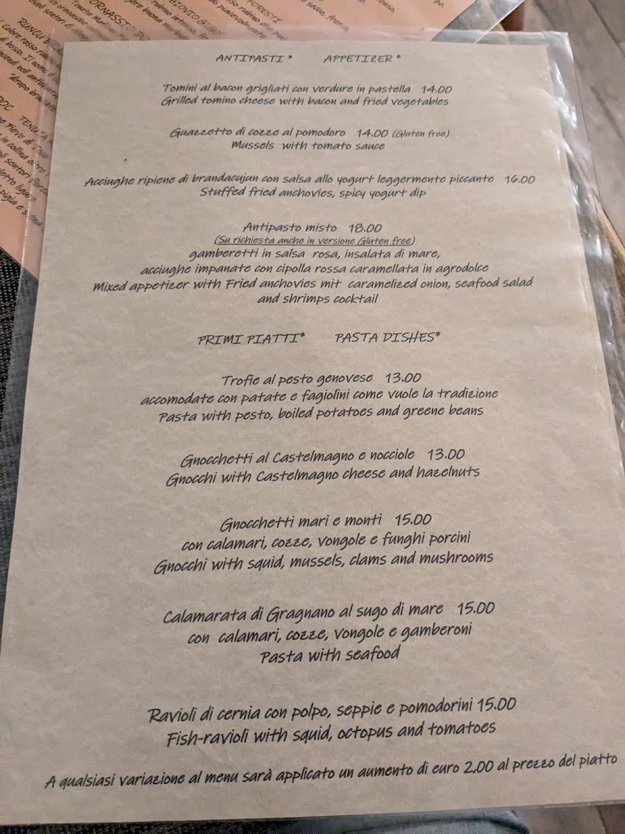 Menu Trattoria Dei Caruggi-8