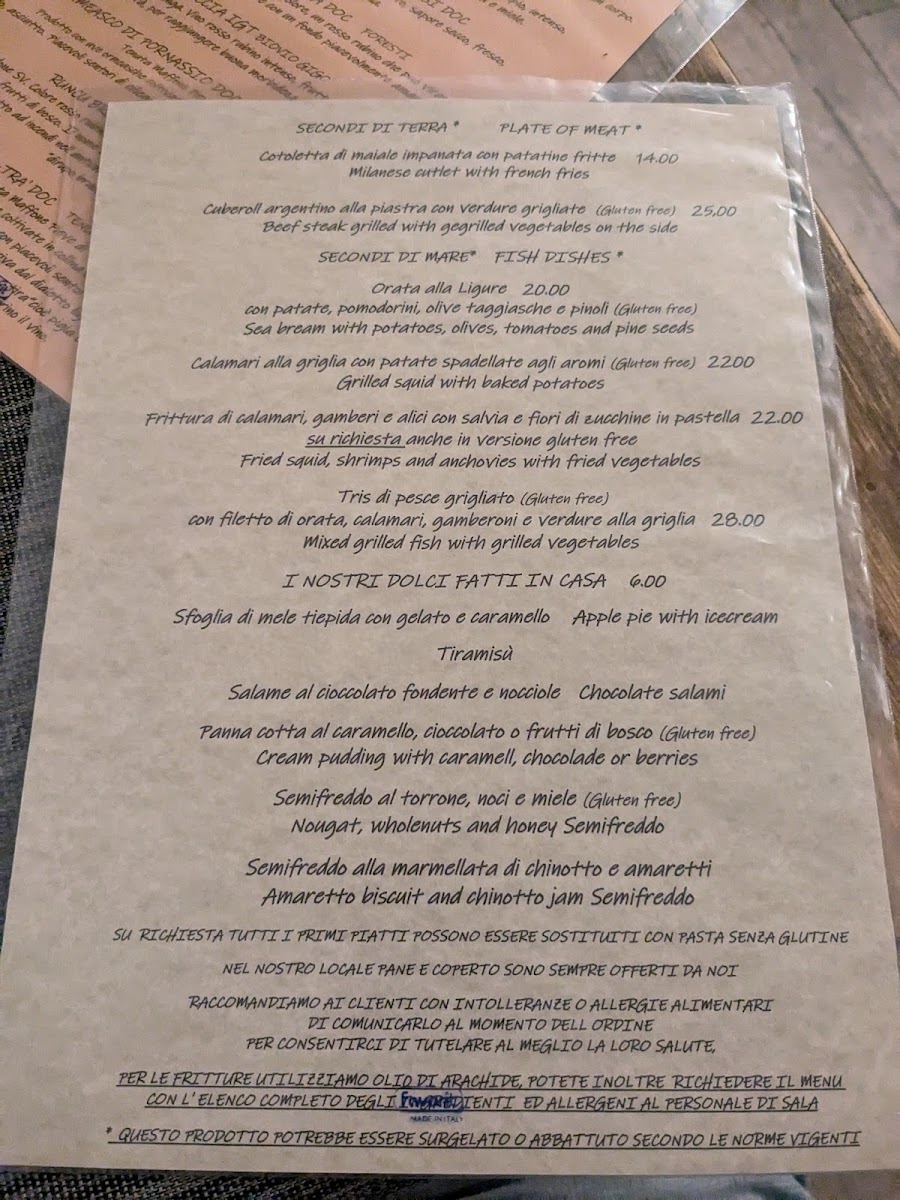 Menu Trattoria Dei Caruggi-9