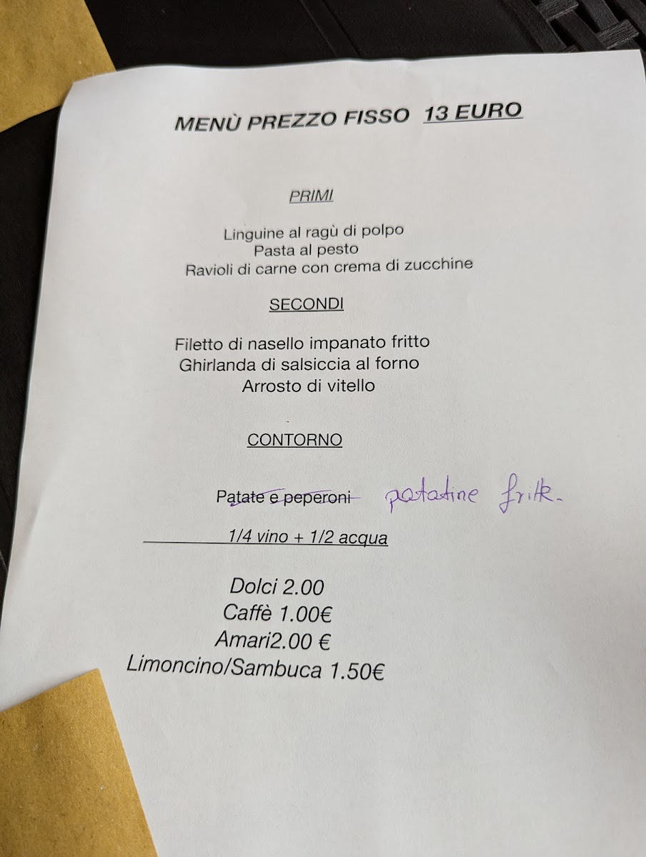 Menu Trattoria Del Boia-7