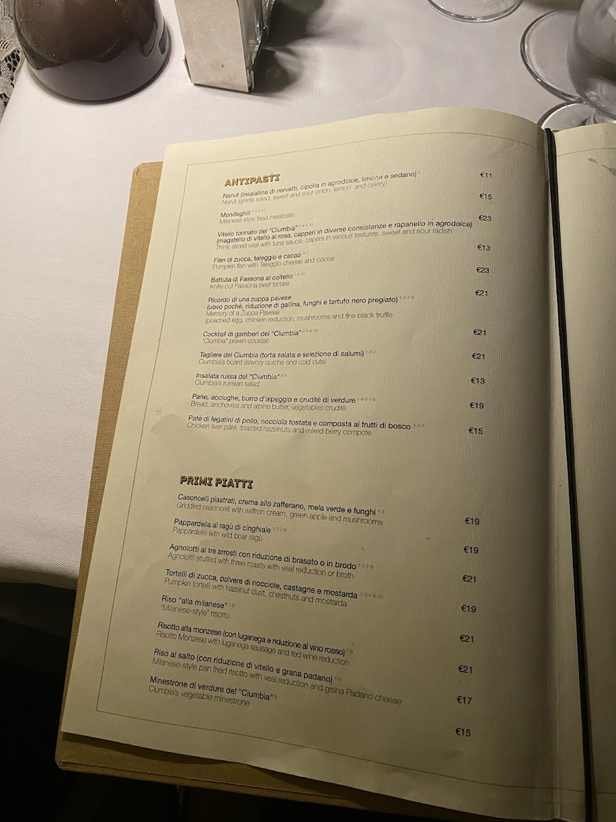 Menu Trattoria Del Ciumbia-9