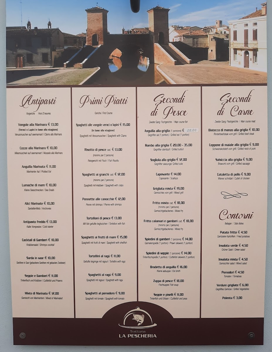 Menu Trattoria Della Pescheria-1