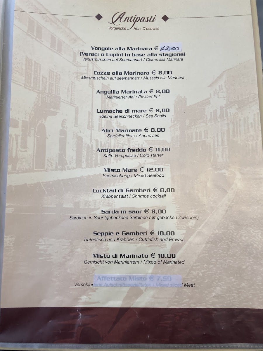 Menu Trattoria Della Pescheria-5