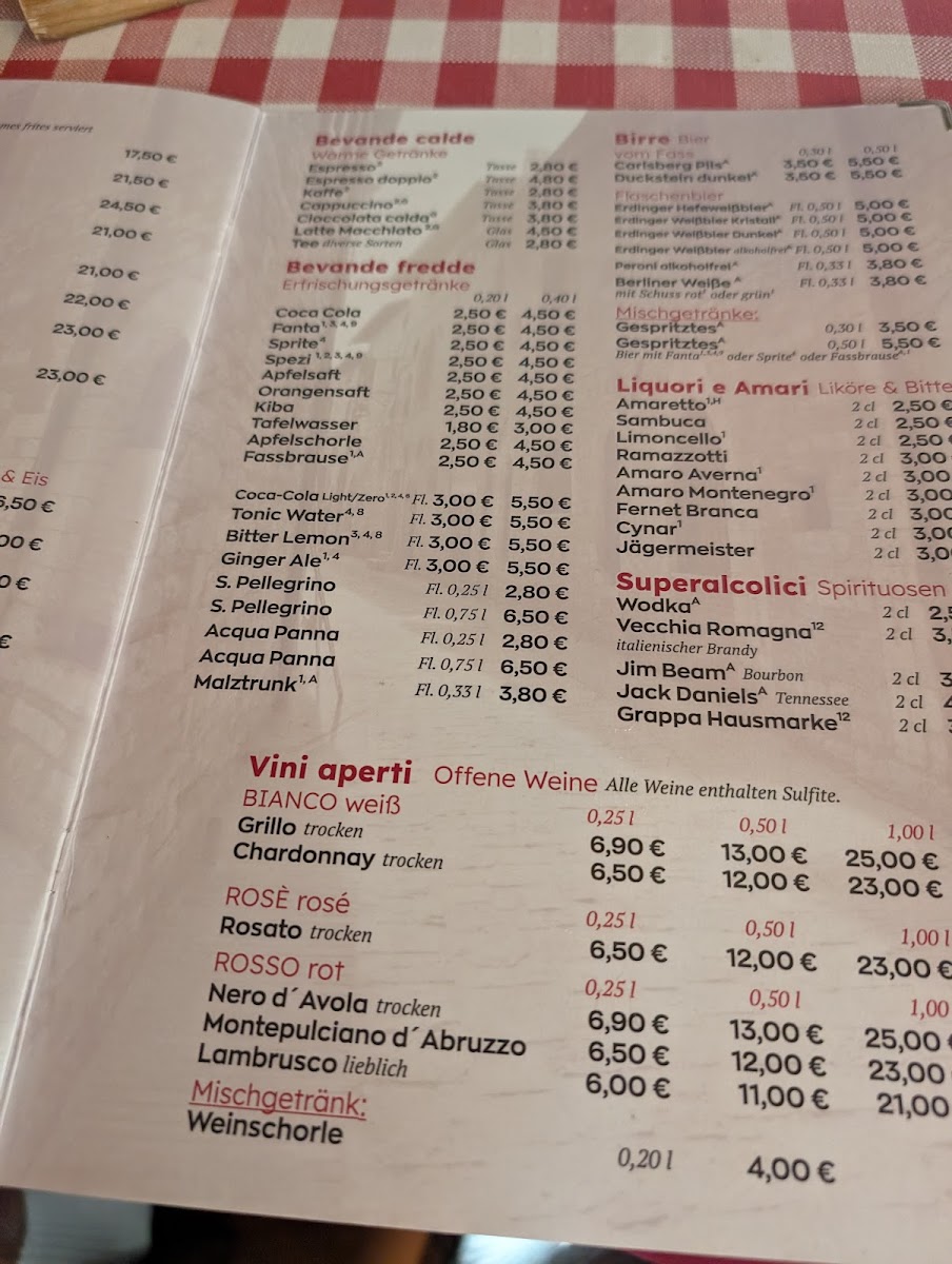 Menu Trattoria Dolce Vita-8