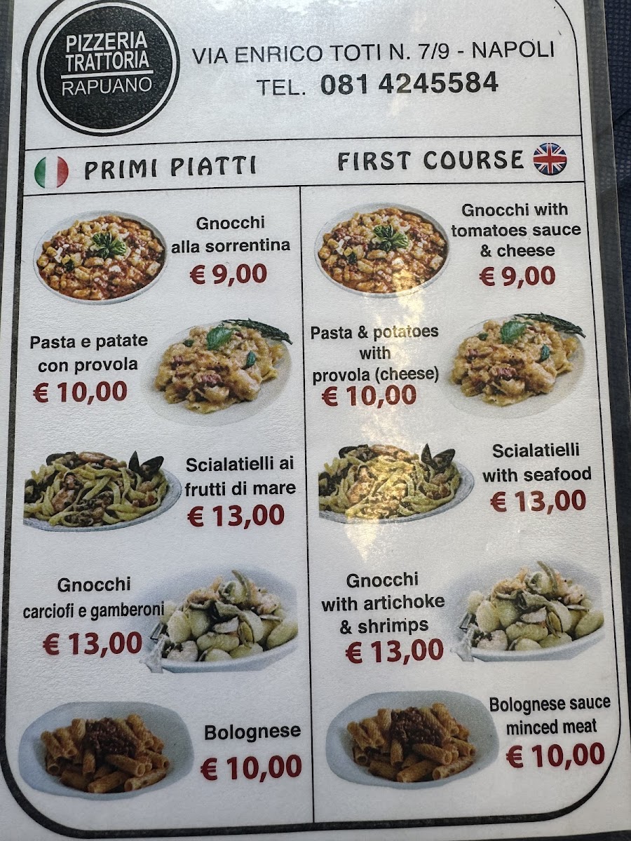 Menu Trattoria E Pizzeria Da Ciro-4