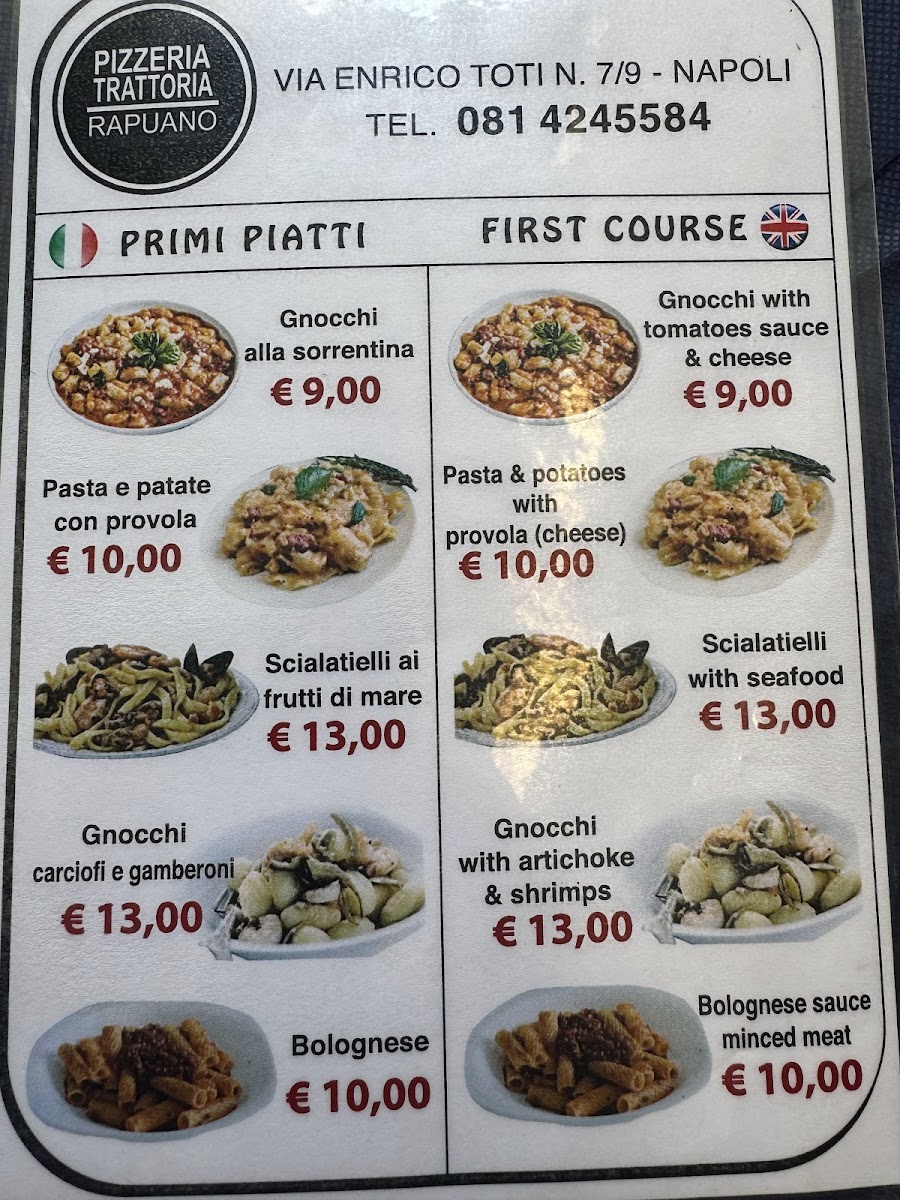 Menu Trattoria E Pizzeria Da Ciro-5
