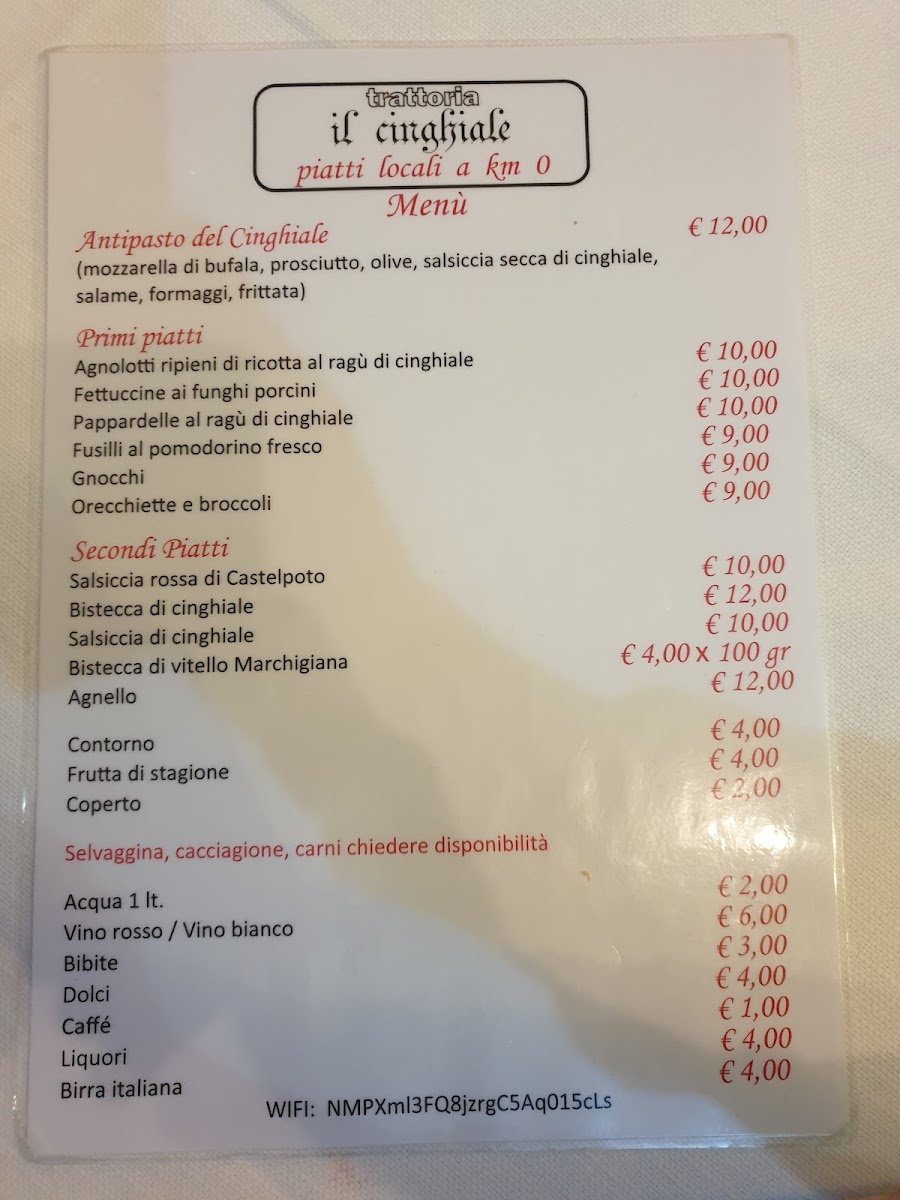 Menu Trattoria Il Cinghiale-2