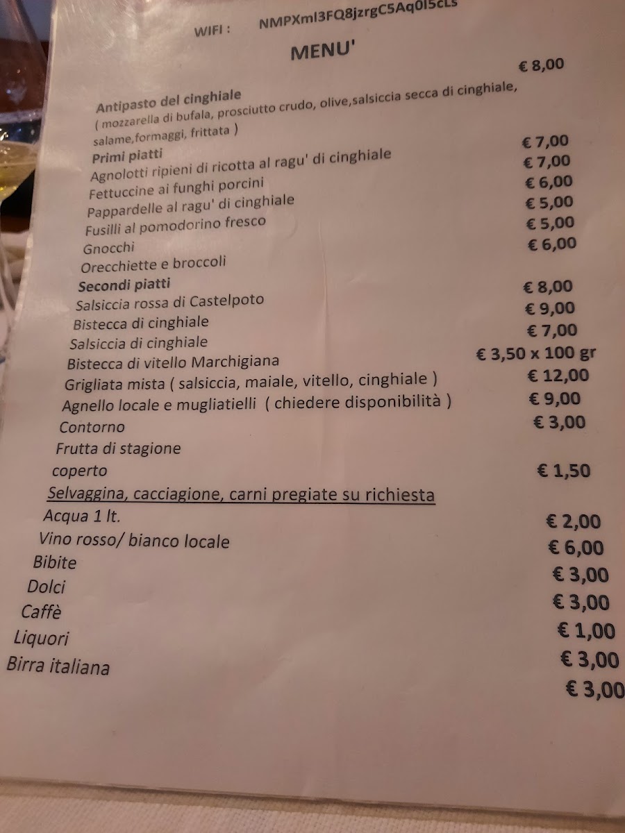 Menu Trattoria Il Cinghiale-5