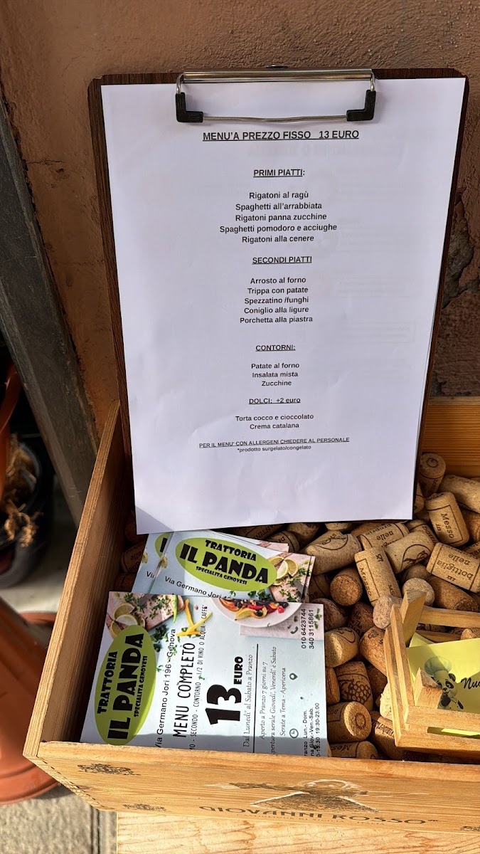 Menu Trattoria Il Panda-3