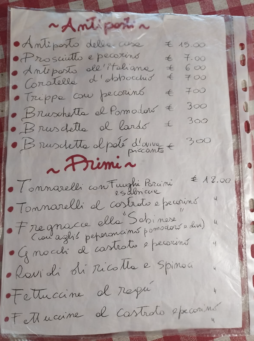 Menu Trattoria Il Vigneto-1