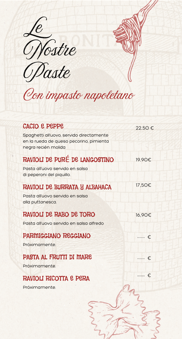 Menu Trattoria La Bonita-5