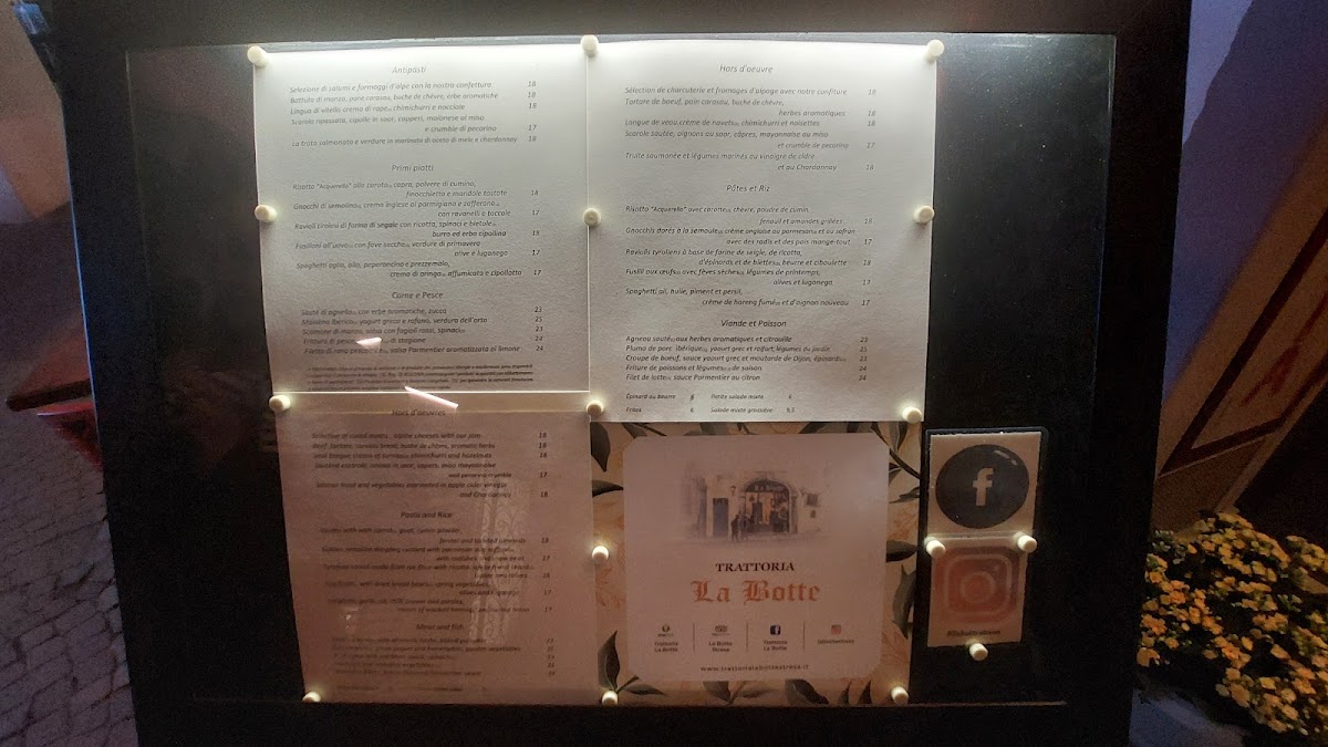Menu Trattoria 'la Botte' ????????‍????-4