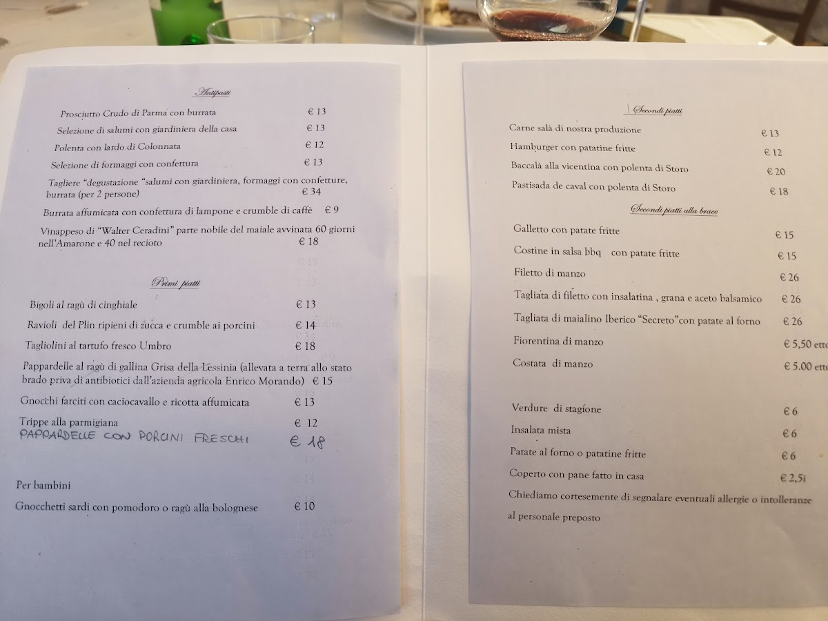 Menu Trattoria La Cola Di Cipriani Francesca-2