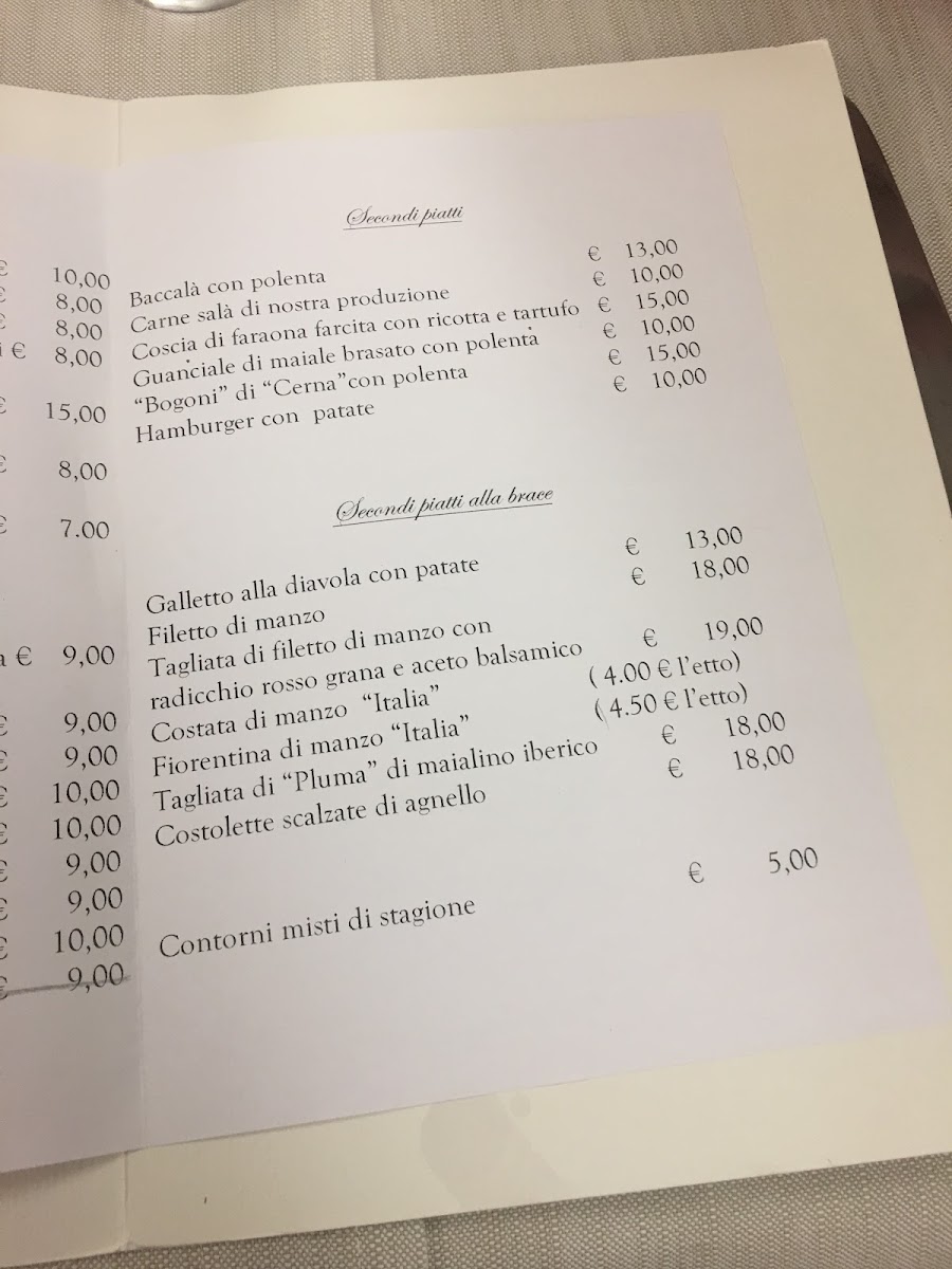 Menu Trattoria La Cola Di Cipriani Francesca-9