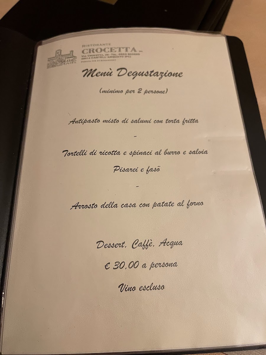 Menu Trattoria La Crocetta-2
