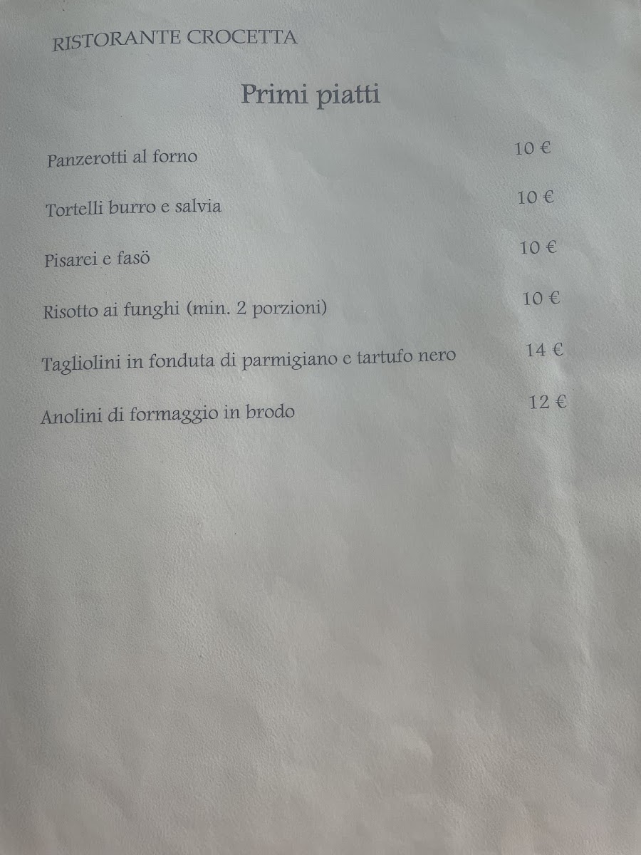 Menu Trattoria La Crocetta-3