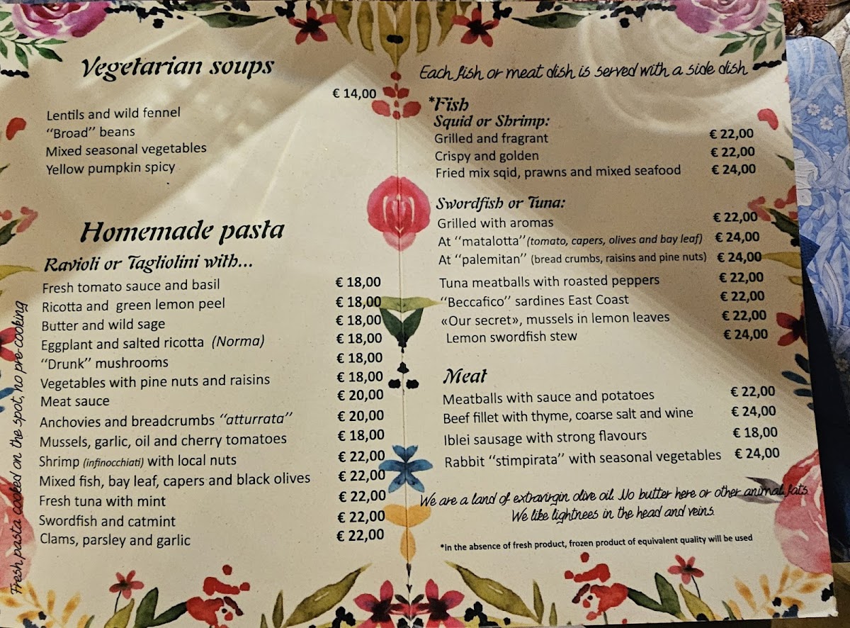Menu Trattoria La Foglia-1