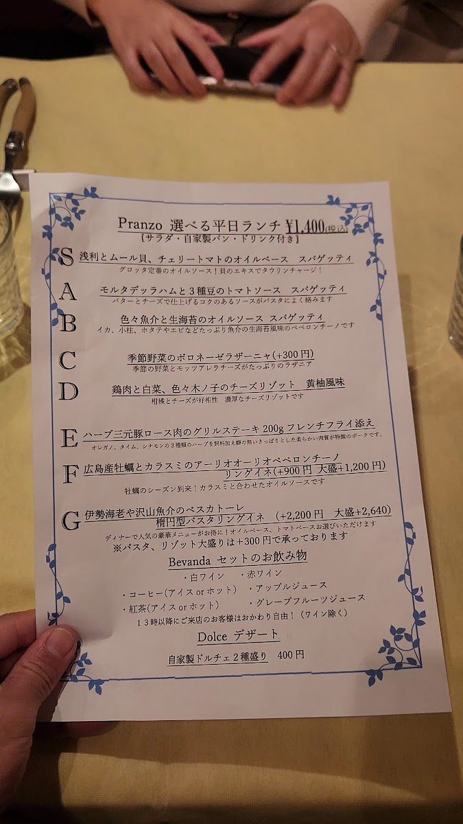 Menu Trattoria La Grotta-1