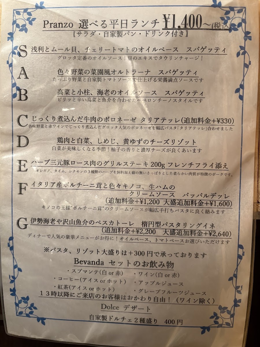 Menu Trattoria La Grotta-6