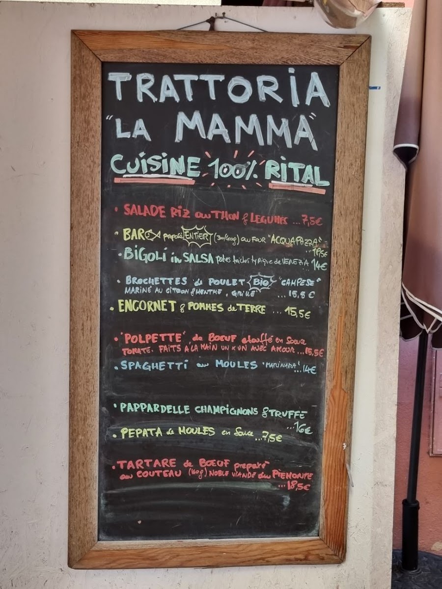 Menu Trattoria La Mamma-10