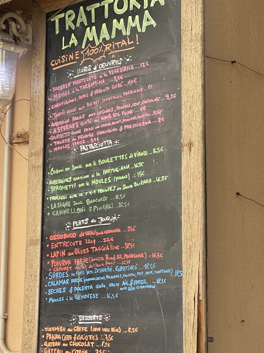 Menu Trattoria La Mamma-7