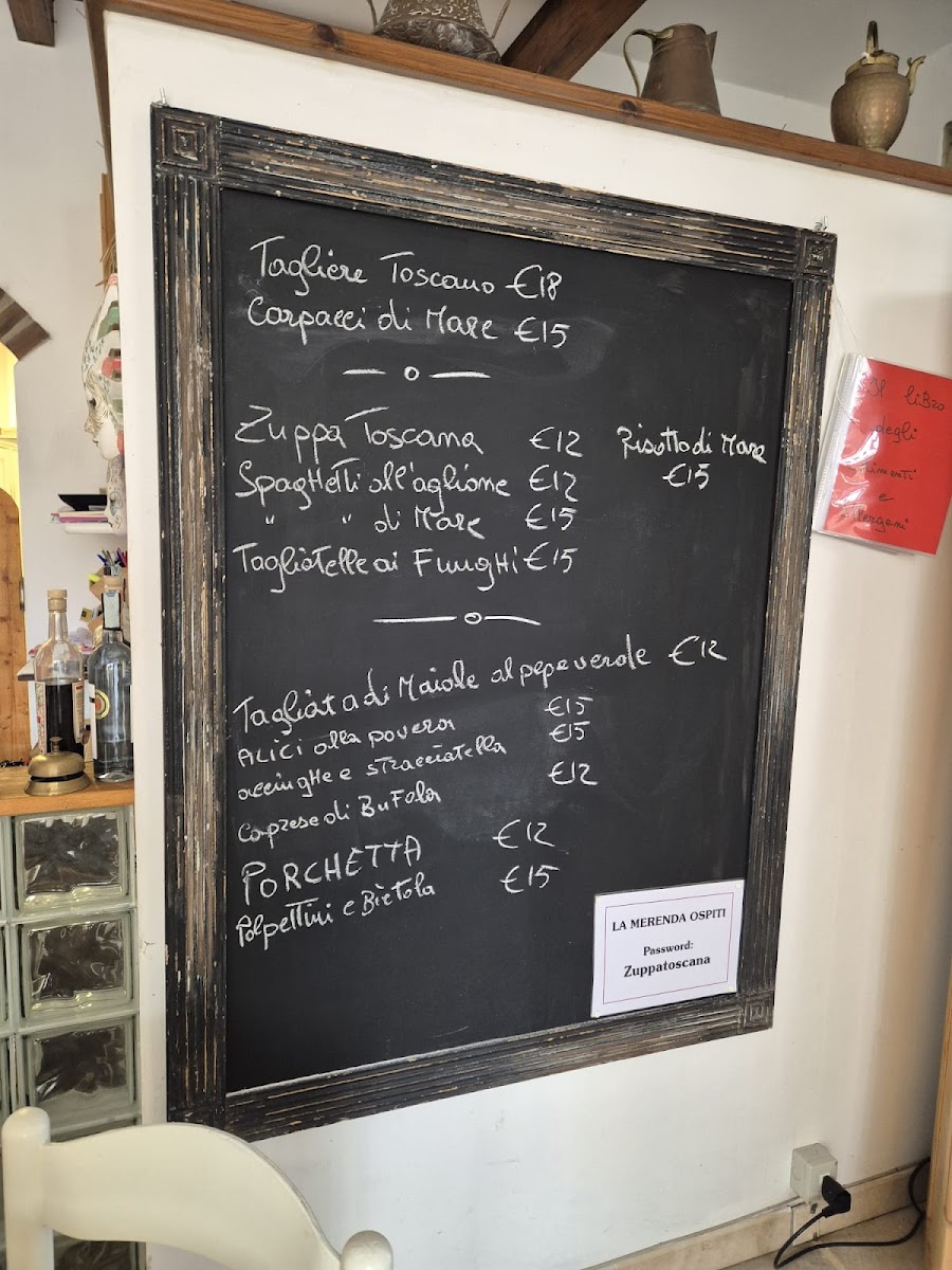 Menu Trattoria La Merenda-2