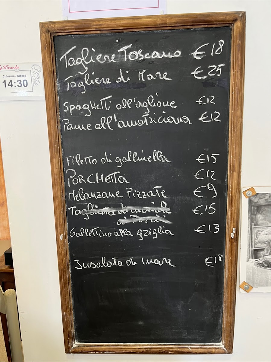 Menu Trattoria La Merenda-6