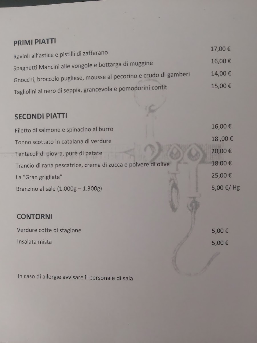 Menu Trattoria La Pesa-1