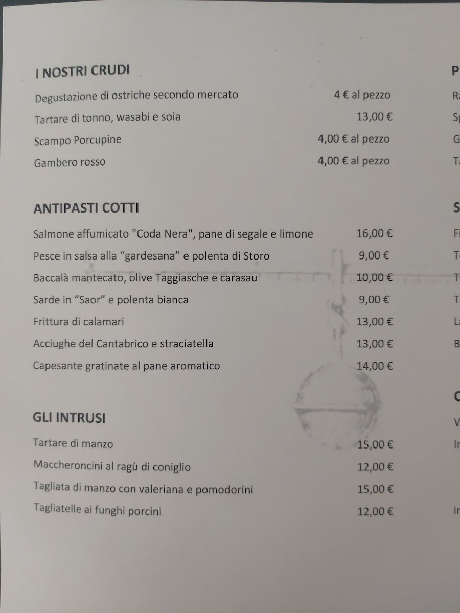 Menu Trattoria La Pesa-2