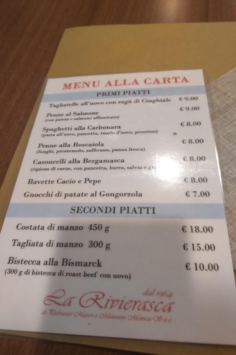 Menu Trattoria La Rivierasca-1