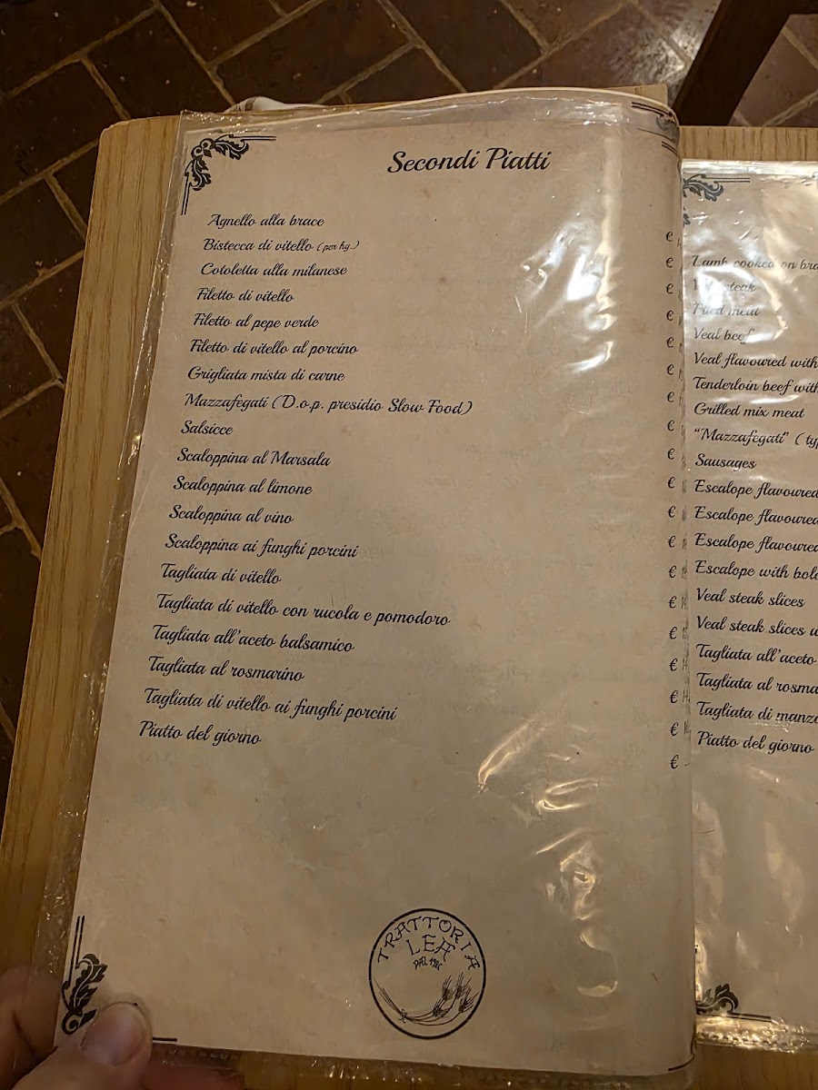 Menu Trattoria Lea-3