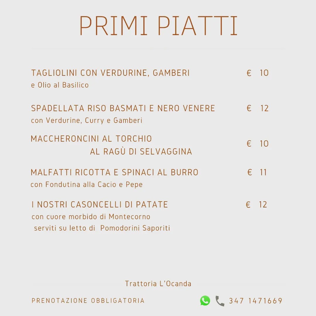 Menu Trattoria L'ocanda-2