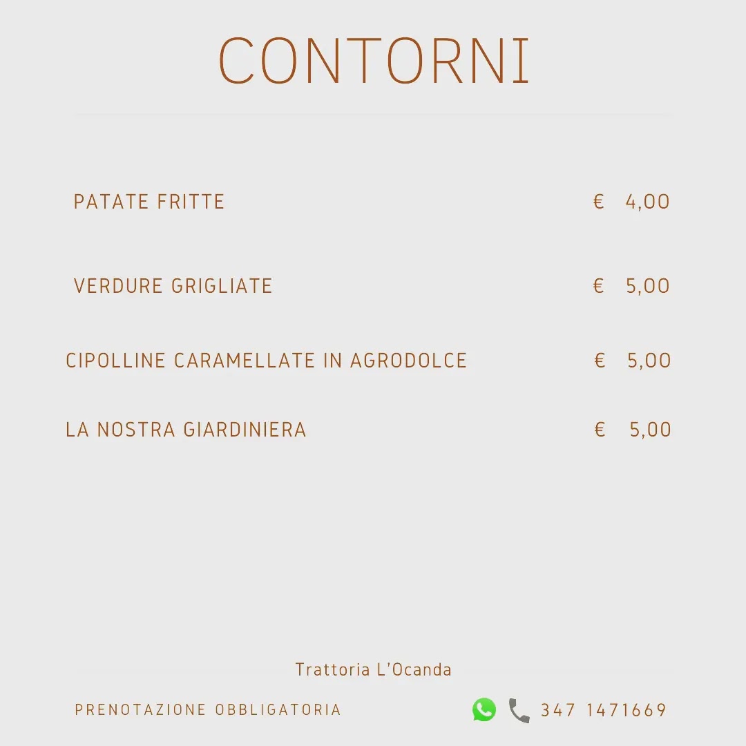 Menu Trattoria L'ocanda-7