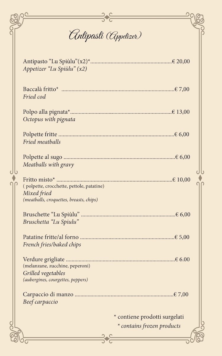 Menu Trattoria Lu Spiùlu-1
