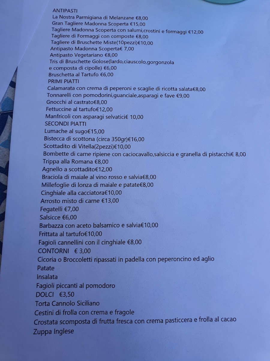 Menu Trattoria Madonna Scoperta-8