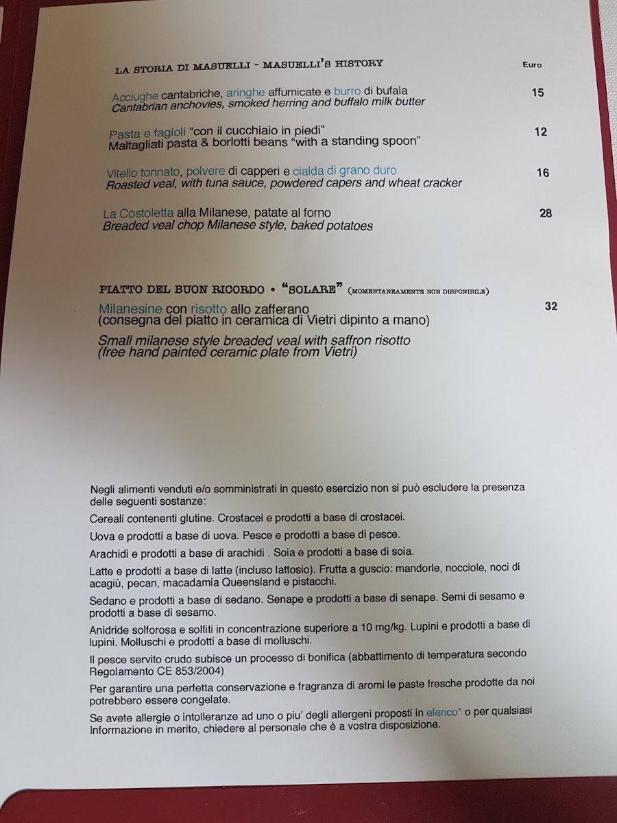 Menu Trattoria Masuelli San Marco-4