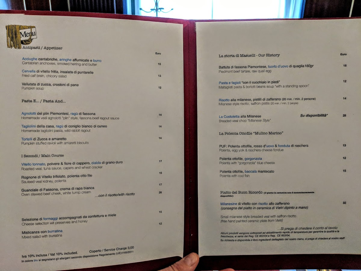 Menu Trattoria Masuelli San Marco-7
