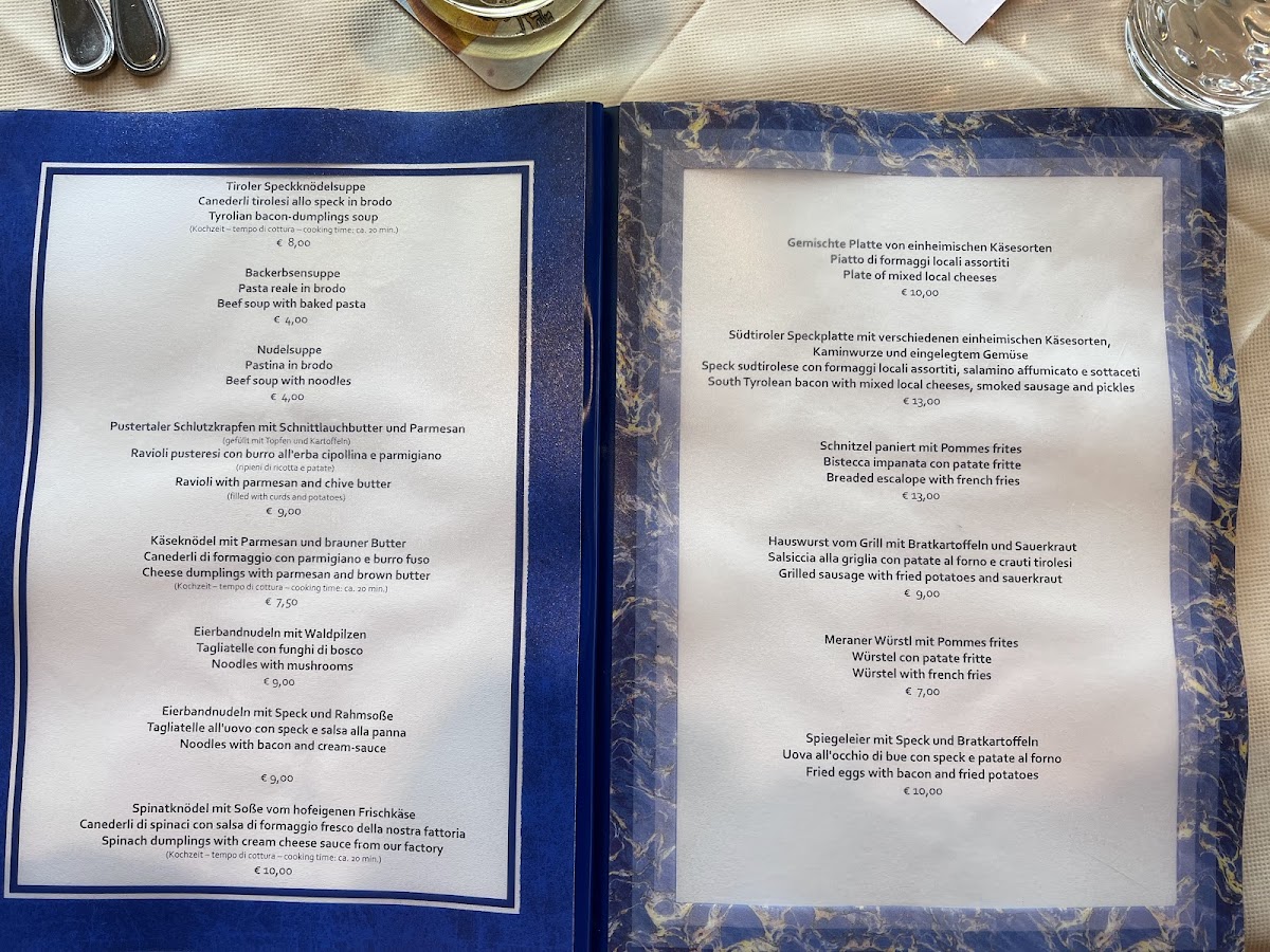 Menu Trattoria Mösslhof Alto Adige-1