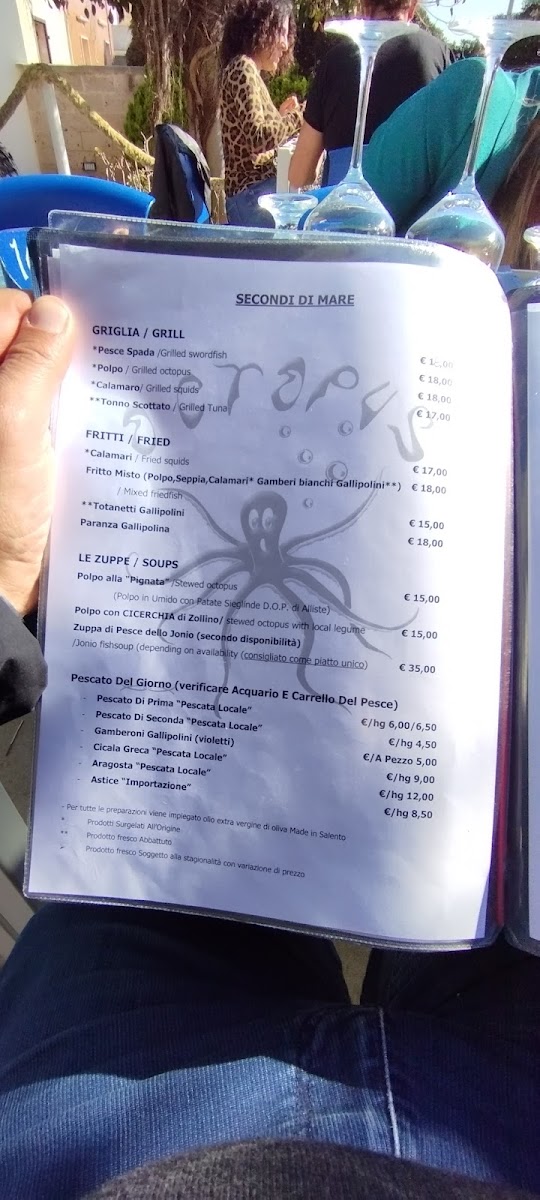 Menu Trattoria Octopus ....dal 2003, Il Sapore Del Mare!!!-10