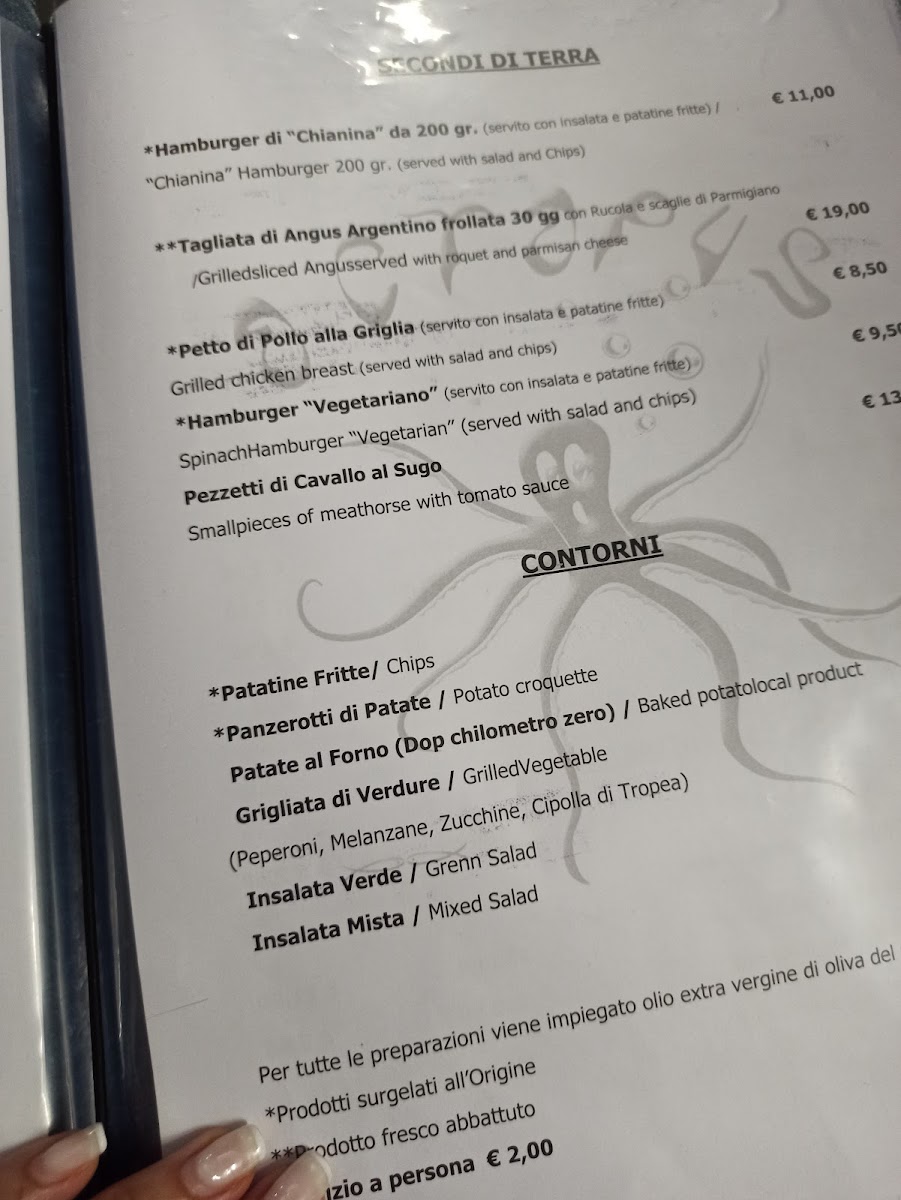 Menu Trattoria Octopus ....dal 2003, Il Sapore Del Mare!!!-8