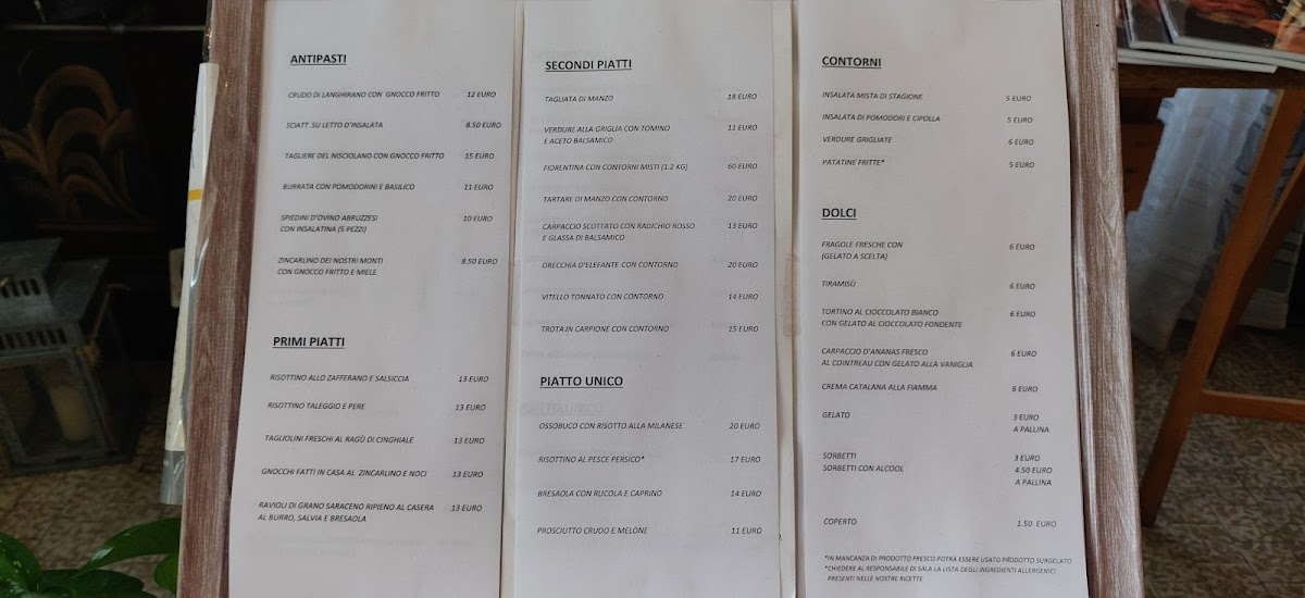 Menu Trattoria Osteria Nisciolano-10