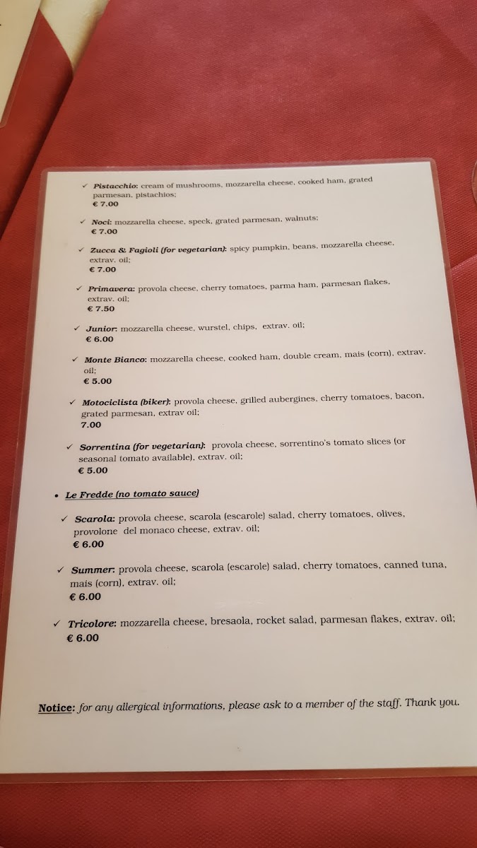Menu Trattoria Pizzeria Del Mare Da Salvatore-10