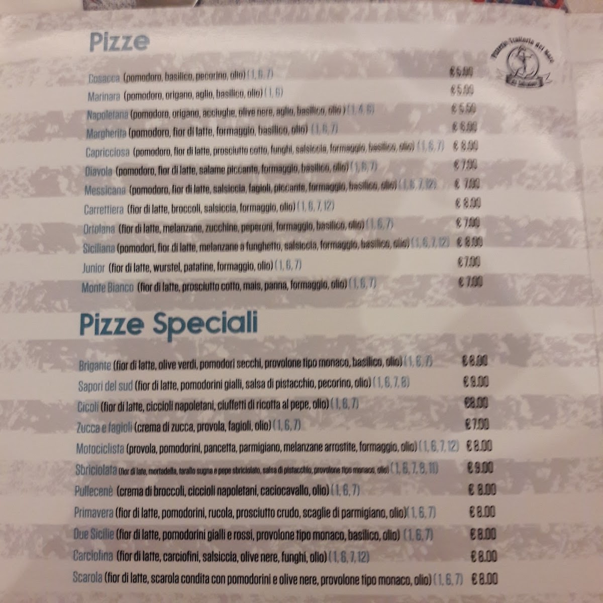 Menu Trattoria Pizzeria Del Mare Da Salvatore-4