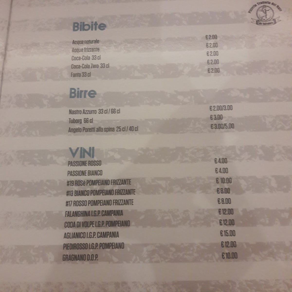 Menu Trattoria Pizzeria Del Mare Da Salvatore-7