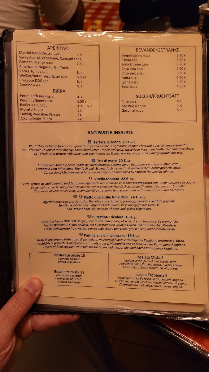 Menu Trattoria-Pizzeria Due Sicilie-7